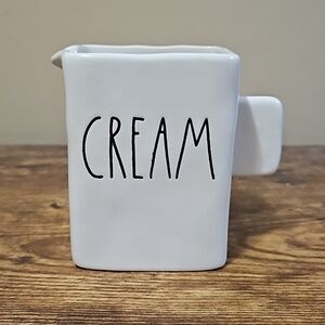 Rae Dunn Ivory Ceramic Cream Container NWOT